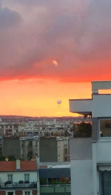 Apartment Nice Loft With Romantic View Over The Eiffel Tower Paris