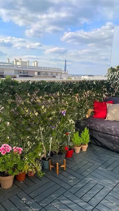 Nice Loft With Romantic View Over The Eiffel Tower Paris Apartment